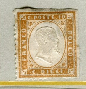 ITALY; 1862 early classic Victor issue Mint unused Shade of 20c. value