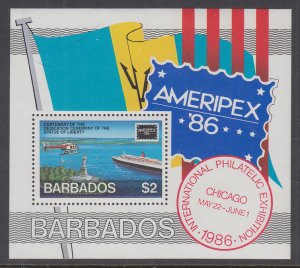 Barbados 686 Ameripex Souvenir Sheet MNH VF