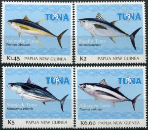 Papua New Guinea. 2016. Tuna Fishery (MNH OG) Set of 4 stamps