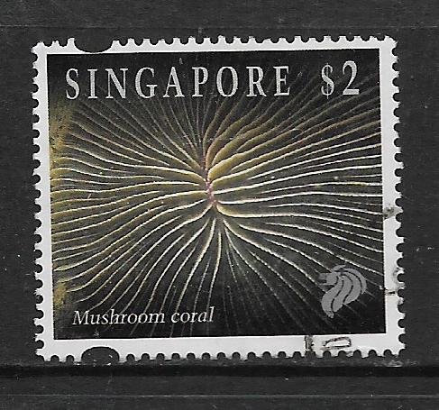 SINGAPORE, 683, USED, MUSHROOM CORAL