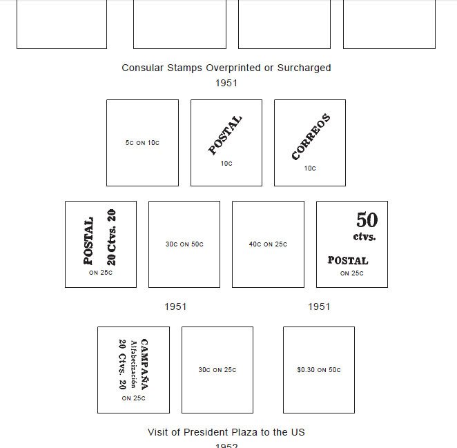 PRINTED ECUADOR 1865-2010 STAMP ALBUM PAGES (441 pages)