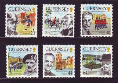 Guernsey Sc 691-6 1999 200th anniv Sandhurst stamps mint NH