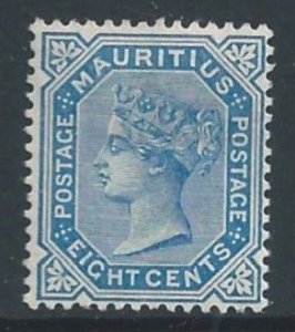 Mauritius #73 Mint No Gum 8c Queen Victoria - Wmk. 2