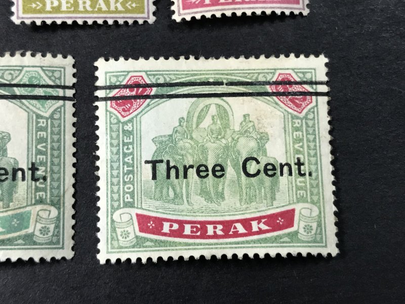MALAYA/PERAK # 62-68 -MINT/HINGED-COMPLETE SET--------1900