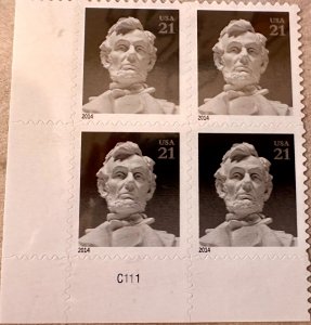US #4860 Abe Lincoln PB 21c 2014 Mint NH