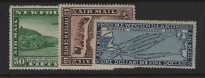 Newfoundland Scott # C6-8 VF mint OG LH with nice color scv $ 113 ! see pic !