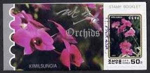 Booklet - North Korea 1993 Orchids 2.5 wons booklet conta...