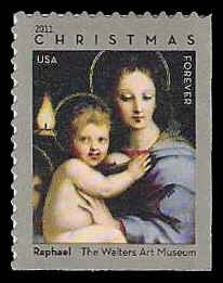 PCBstamps  US #4570 Bk Sgl (44c)Madonna & Child, MNH, (52)