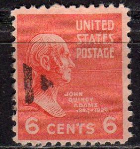 United States 811 - Used - 3c John Quincy Adams (1938-54) (4) +