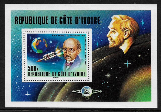 Ivory Coast #465 MNH S/Sheet - Nobel Prize Winner