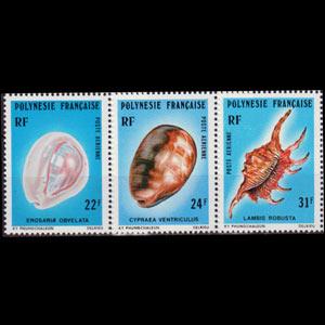 FR.POLYNESIA 1978 - Scott# C156-8 Sea Shells Set of 3 NH