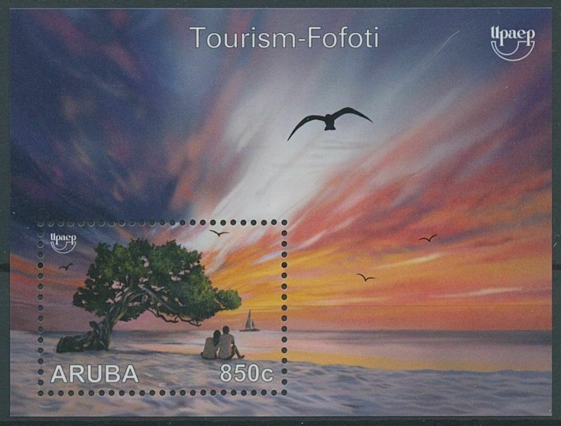 Aruba 2021 MNH UPAEP Stamps Fofoti Trees Landscapes Tourism 1v M/S