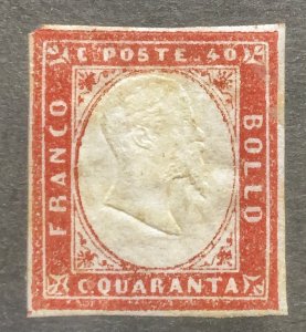 AlexStamps SARDINIA #13 VF Mint Genuine