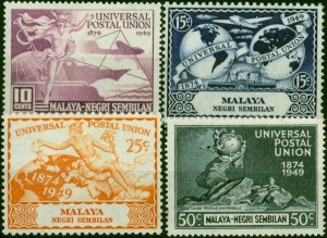 Negri Sembilan 1949 UPU Set of 4 SG63-66 Fine LMM