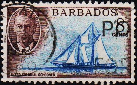 Barbados. 1950 8c S.G.276 Fine Used