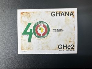 Ghana 2015 ND Imperf Common Issue Joint Issue ECOWAS 40 years 40 years-