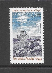 FRENCH SOUTHERN ANTARCTIC TERRITORY #337 SAILORS GRAVE  MNH