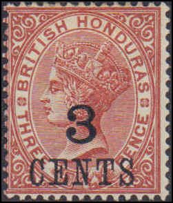 British Honduras #29, Incomplete Set, 1888-1889, Hinged