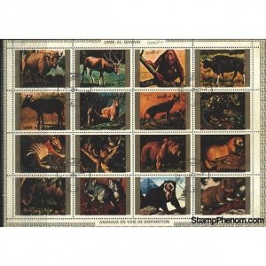Umm Al Qiwain Animals, Lot 7, 16 stamps