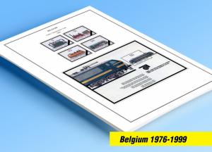 COLOR PRINTED BELGIUM 1976-1999 STAMP ALBUM PAGES (94 illustrated pages)