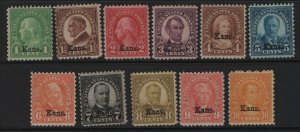 US 658-668 MNH KANSAS SET 1929,  11 STAMPS