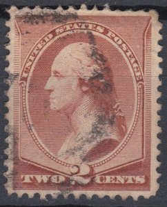 US 1883 Sc210 2c Washington Used