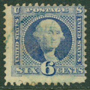 EDW1949SELL : USA 1869 Scott #115 Used. Blue cancel. Catalog $250.00.