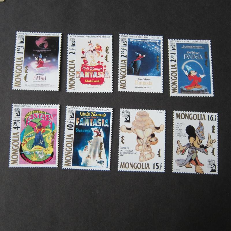 Mongolia Disney Sc 2025-32 set MNH