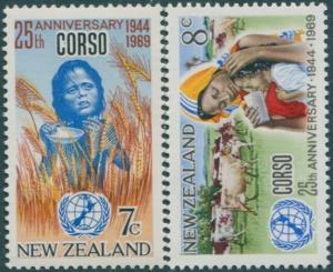 New Zealand 1969 SG911-912 CORSO set MLH