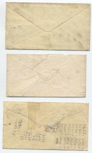 3 3ct 1851-7 issue covers #11, #25 and #26 [y3857]