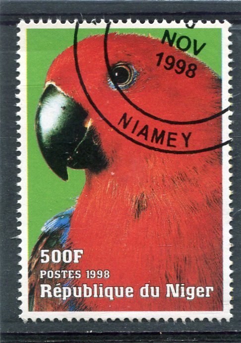 Niger 23.07.1998 EXOTIC BIRD PARROT 1 value Fine Used VF