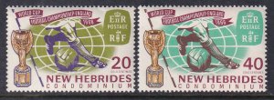 New Hebrides British 116-117 Soccer MNH VF