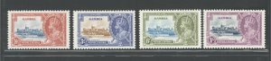 1935 Gambia, Stanley Gibbons #143-46 - Silver Jubilee - MNH**