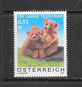 AUSTRIA #1895 TEDDY BEARS MNH