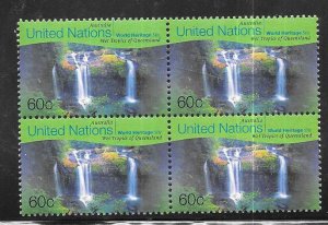 UN#755  60c World Heritage (MNH) blk of 4 CV $5.00