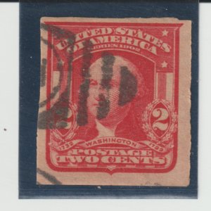 U.S. Scott # 320 Washington Stamp - Used Single Catalogue $19.00