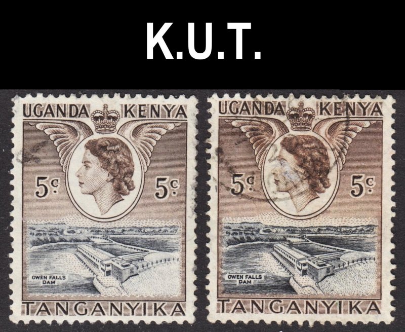 Kenya Uganda Tanzania Scott 103 SHADE ERROR F to VF used. FREE...