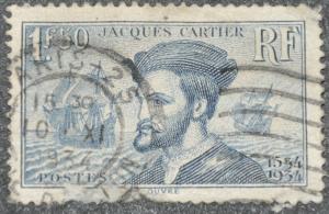 DYNAMITE Stamps: France Scott #297 (crease)  USED