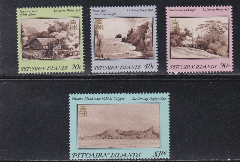 Pitcairn Islands # 291-294, Paintings by Shipley, Mint NH, 1/2 Cat.