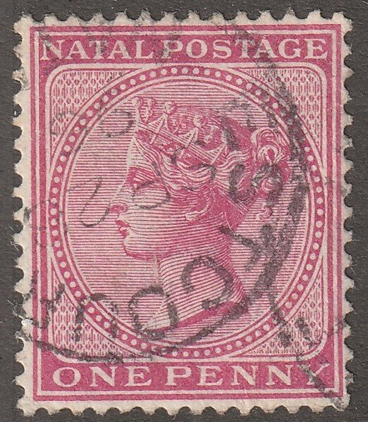 Natal stamp, Scott#51 used, hinged, 1 penny, #51