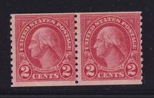 599A Pair F-VF OG never hinged with nice color cv $ 425 ! see pic !