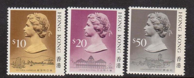 Hong Kong #502 - #504 VF/NH