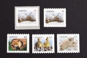 Canada 2425|2426ii-9ii Die Cut VF MNH