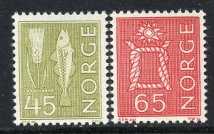 1127 - Norway 1968 - Definitive stamps - Fish - MNH Set