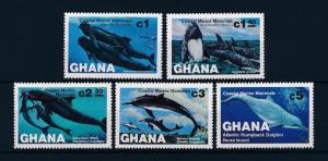 [47634] Ghana 1983 Marine life Dolphins Whales MNH