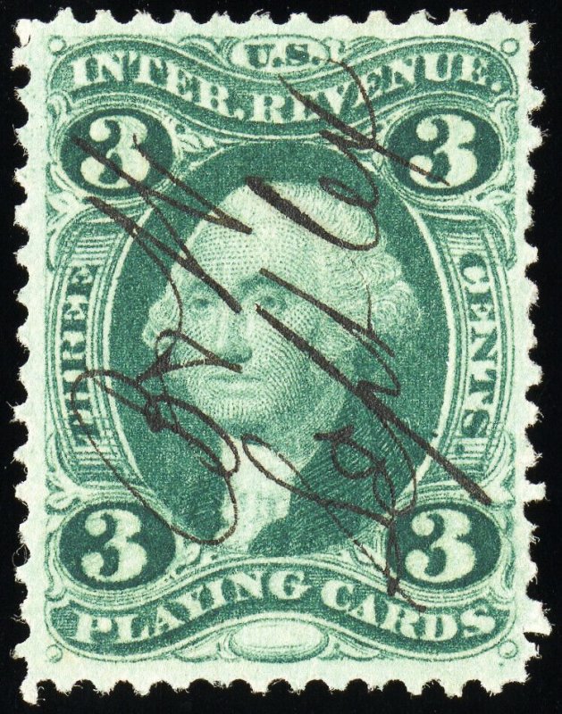 US Stamps # R17c Revenue Used XF Scott Value $200.00