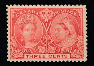 CANADA #53 MINT VF HINGED 3c ROSE JUBILEE