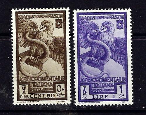 Italian East Africa C12-13 Hinged 1938 set