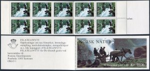 Norway 746a-747a two booklets, MNH. Mi 795-796 MH. Briksdal Glacier, Boat, 1979.