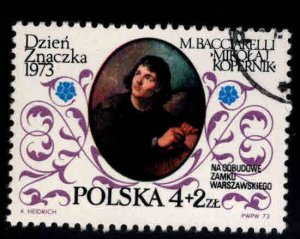 Poland Scott B129 Used Copernicus semi postal stamp